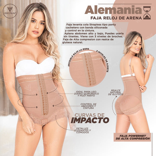 faja short cachetero compresion abdomen